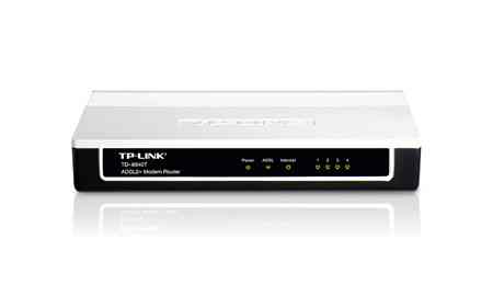Router Tp Link Adsl2 4p Ethernet Td 8840t